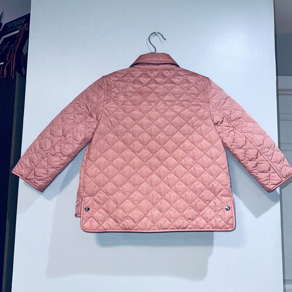 Burberry Pink Quilted Kids Jacket - Picture 8 of 13